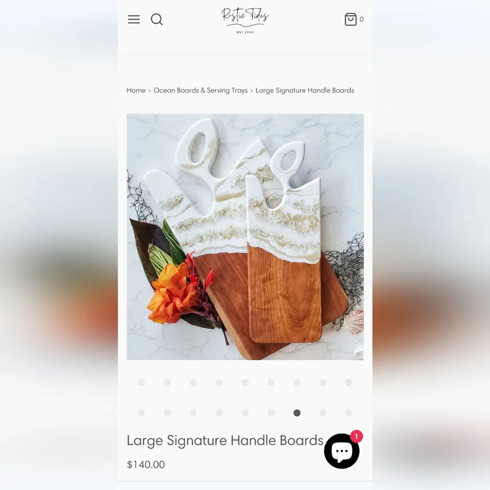 Elegant Cream and Gold Cutting Board - Picture 6 of 6